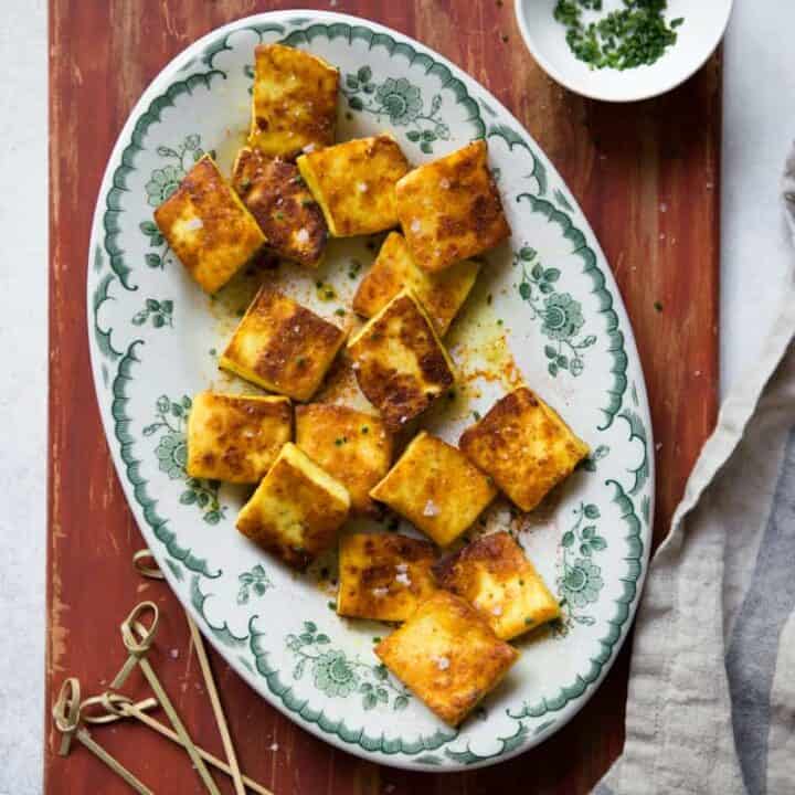 Curried Fried Paneer Recipe