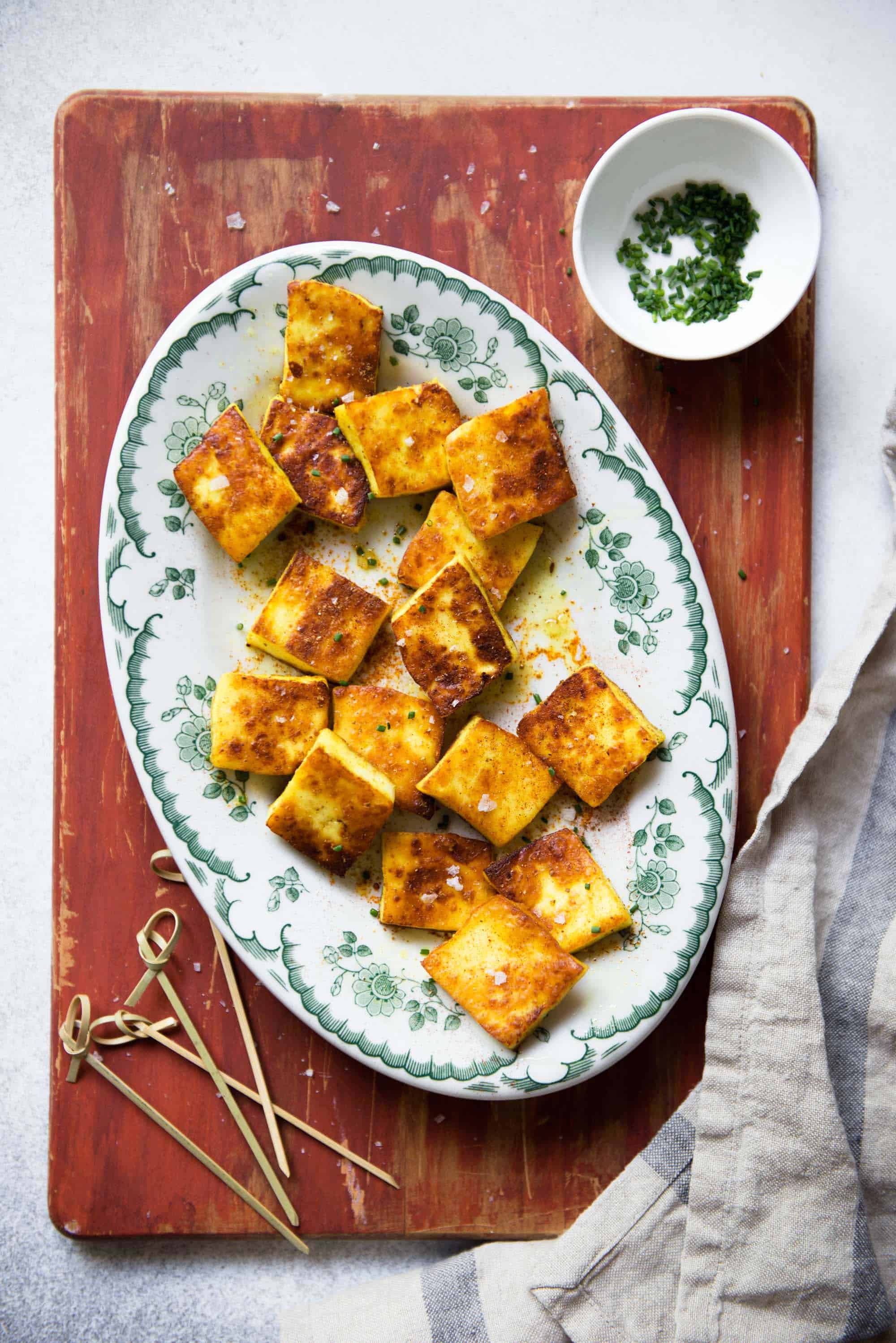 Spiced Pan-Fried Paneer Recipe