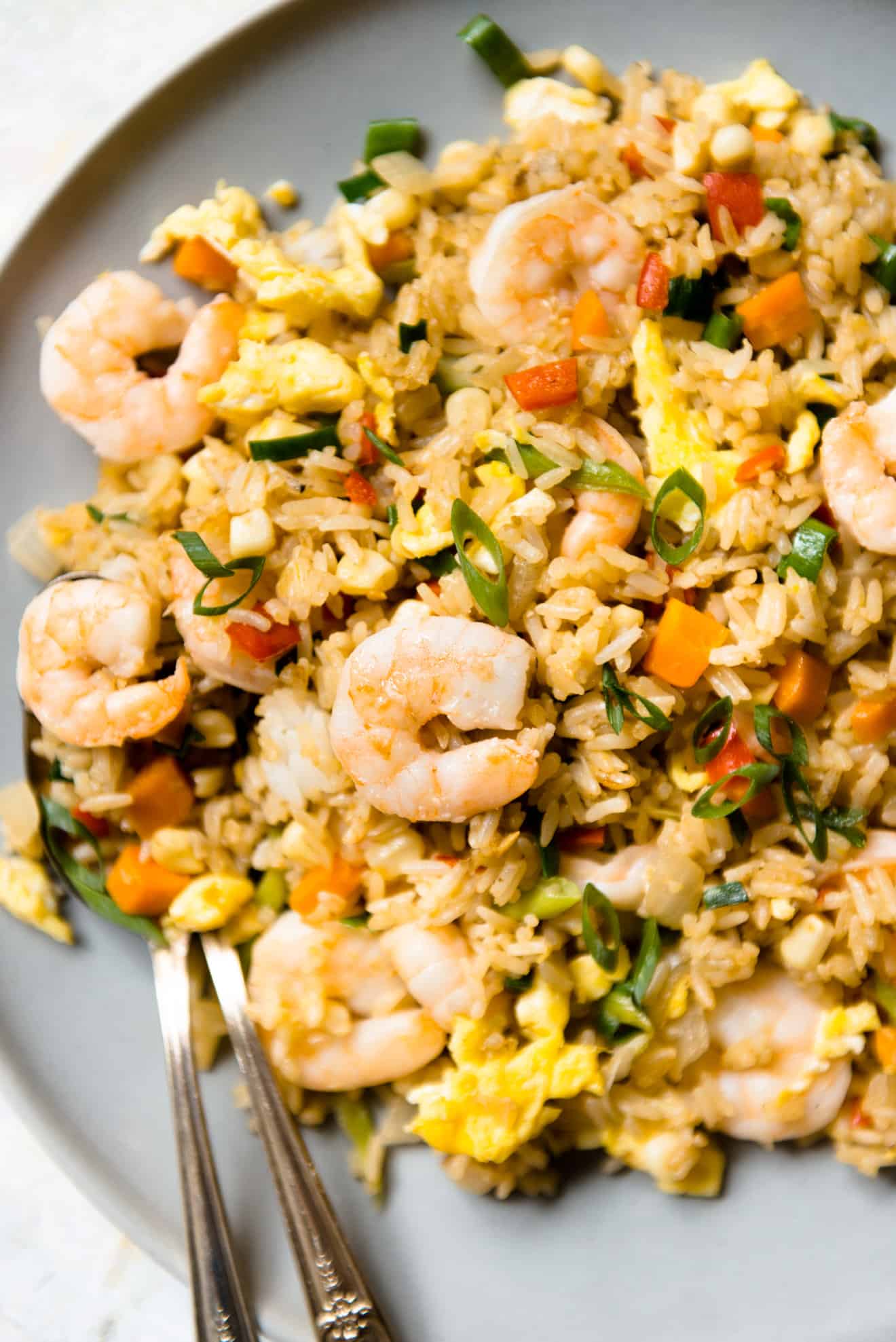 Shrimp & Egg Fried Rice 3 | Healthy Nibbles