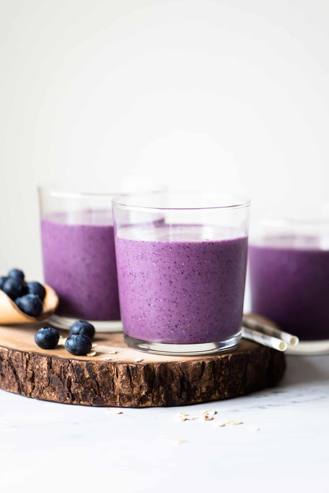 Easy Blueberry Smoothie | Healthy Nibbles by Lisa Lin