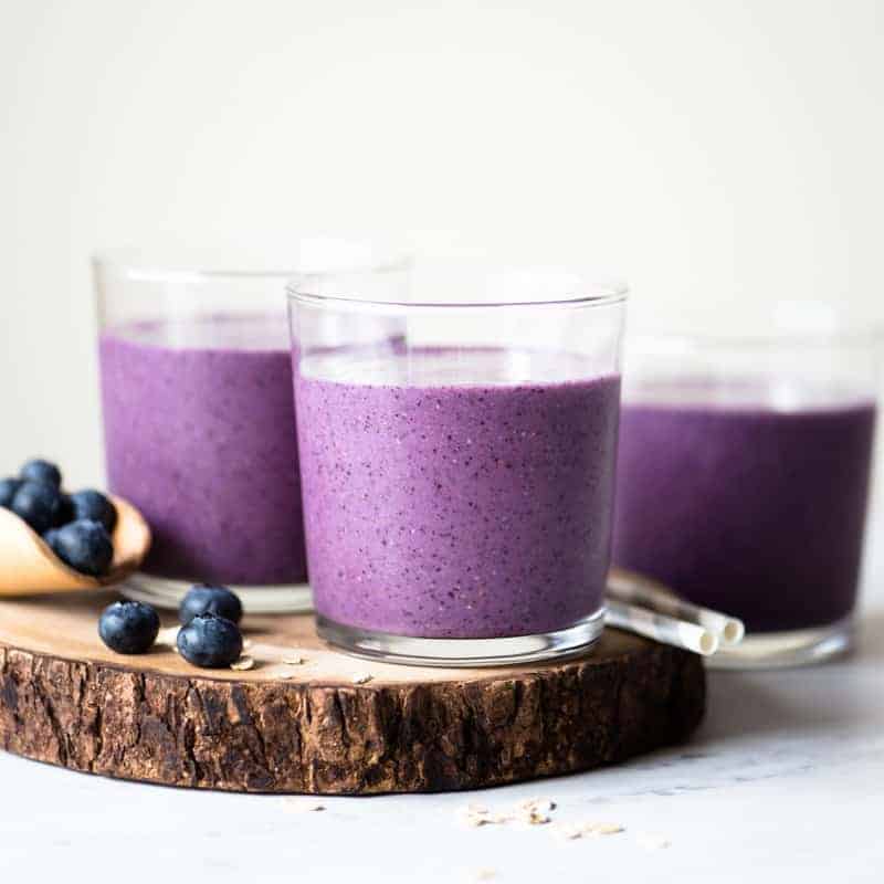 Easy Blueberry Smoothie | Healthy Nibbles by Lisa Lin