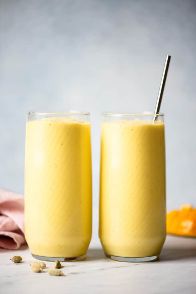 Simple Mango Lassi Recipe | Healthy Nibbles by Lisa Lin