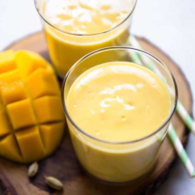 Simple Mango Lassi Recipe | Healthy Nibbles by Lisa Lin