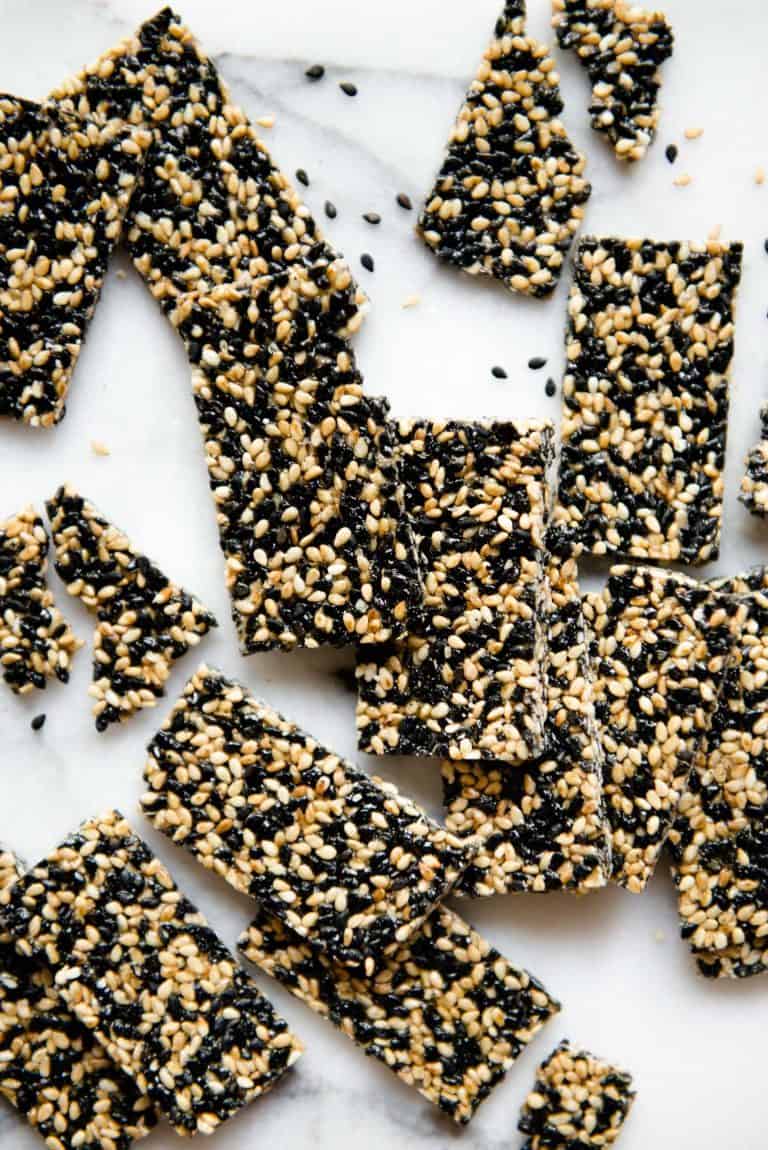 Easy Sesame Candy Recipe (芝麻糖) | Healthy Nibbles by Lisa Lin by Lisa Lin