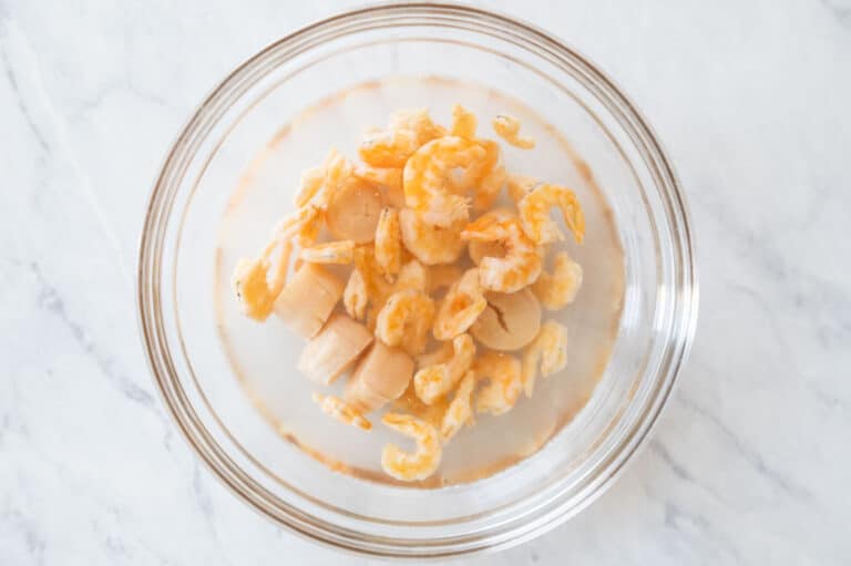 Soaking Dried Shrimp and Scallops
