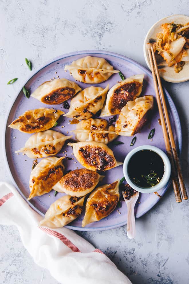 Tofu and Kimchi Dumplings Recipe #vegetarian
