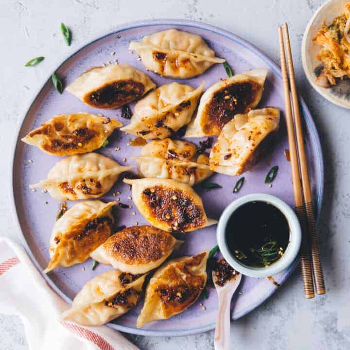 Tofu and Kimchi Dumplings