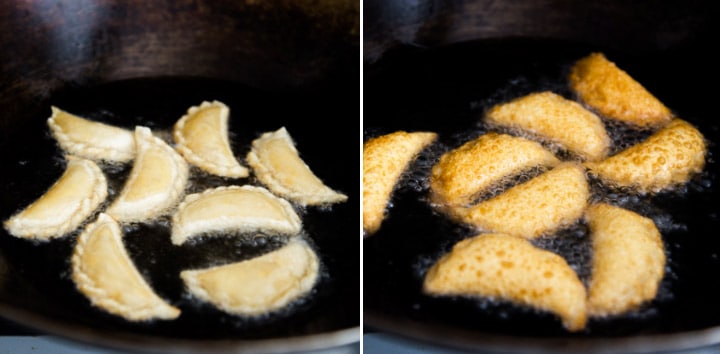 Frying Sweet Fried Dumplings