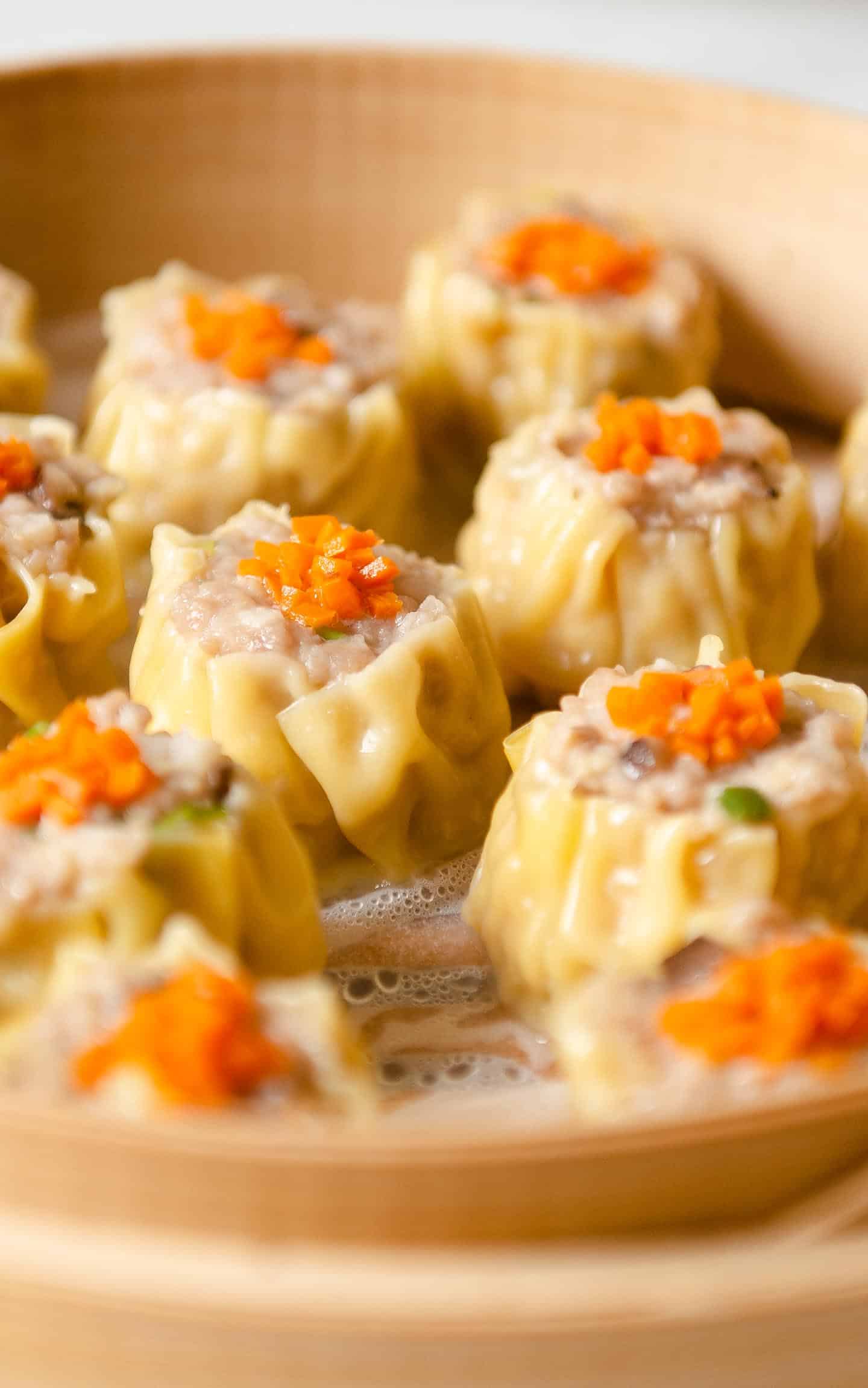 Cantonese Shumai (Siu Mai, 燒賣)  Healthy Nibbles by Lisa Lin by Lisa Lin