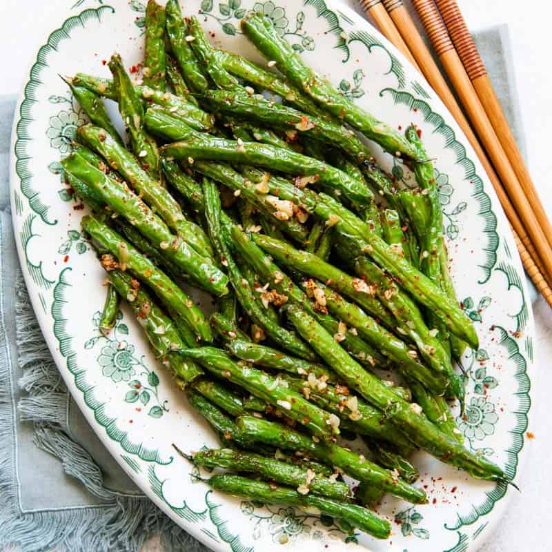 Chinese Garlic Green Beans With Video Healthy Nibbles By Lisa Lin