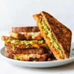 Kimchi and Avocado Grilled Cheese Sandwich