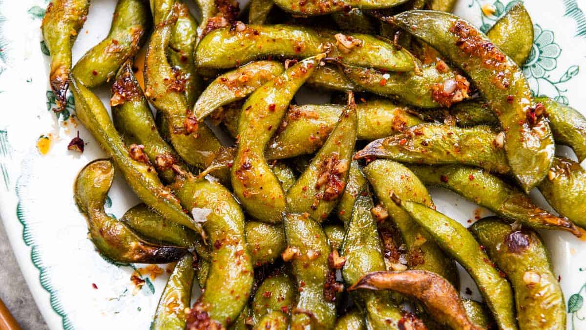 Grilled Sweet and Spicy Edamame Recipe :: The Meatwave