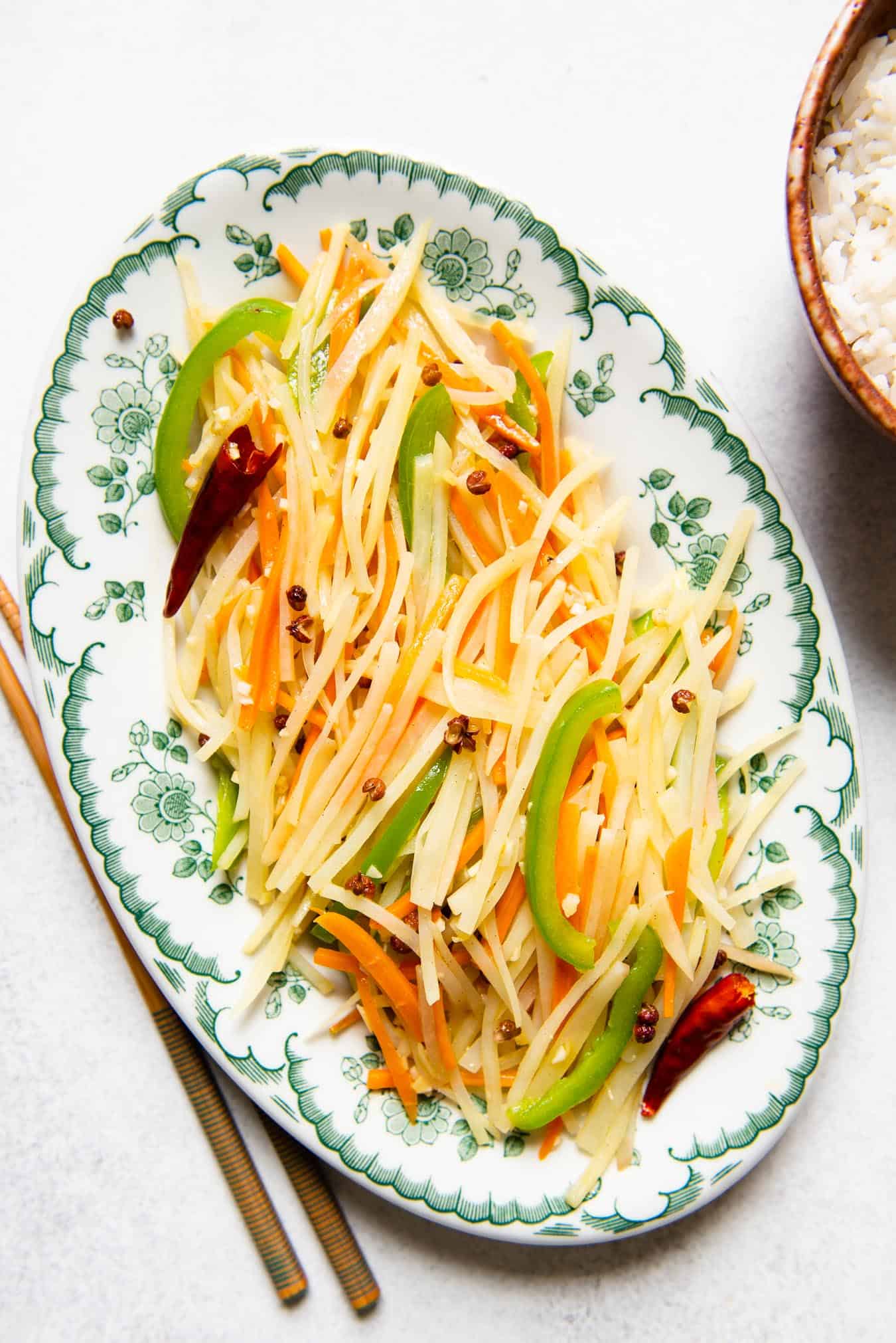 Tudou Si - Chinese Stir Fried Shredded Potatoes