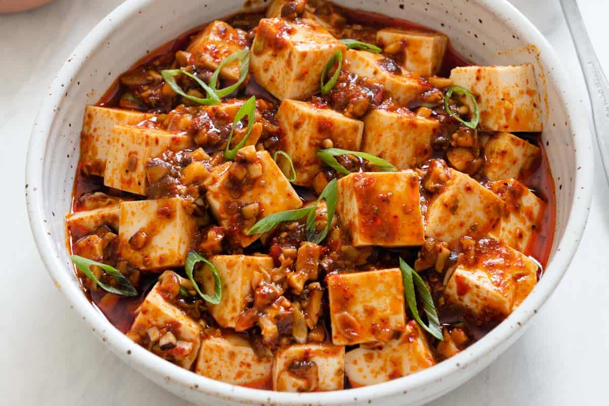 Veganer Mapo-Tofu