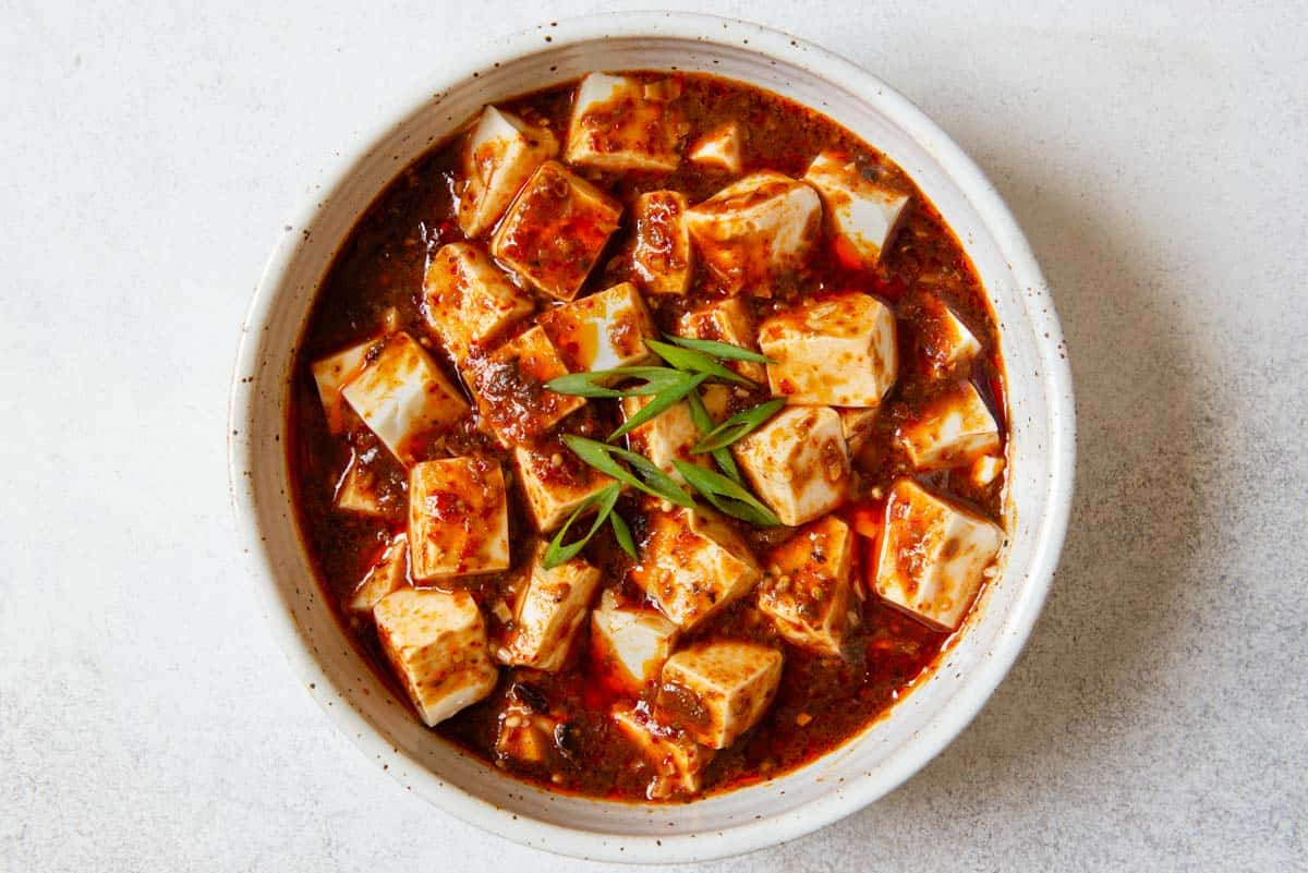 Vegan Mapo Tofu (素食麻婆豆腐) | Healthy Nibbles by Lisa Lin