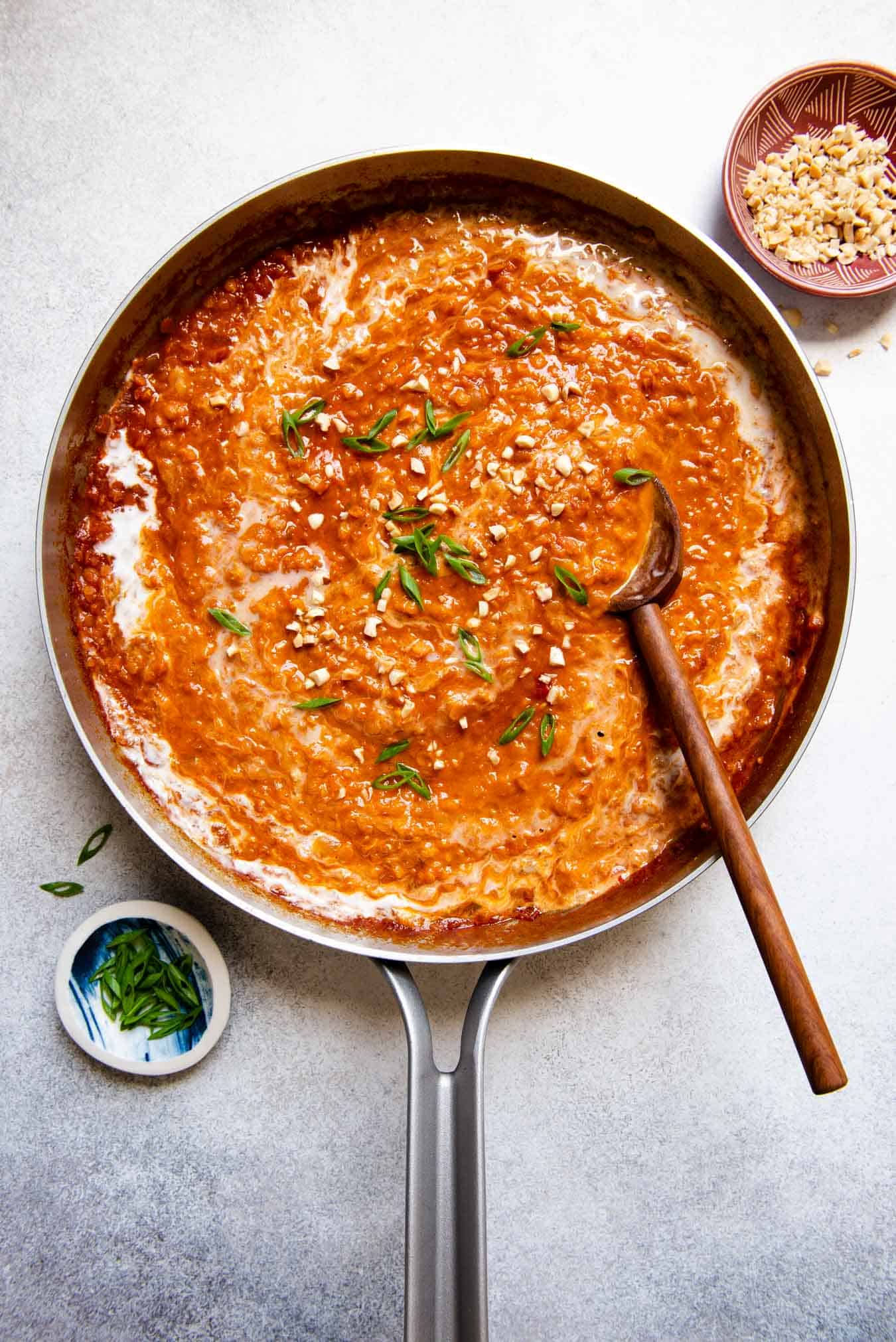 Simple Red Lentil Curry - creamy and flavorful! | Healthy Nibbles by