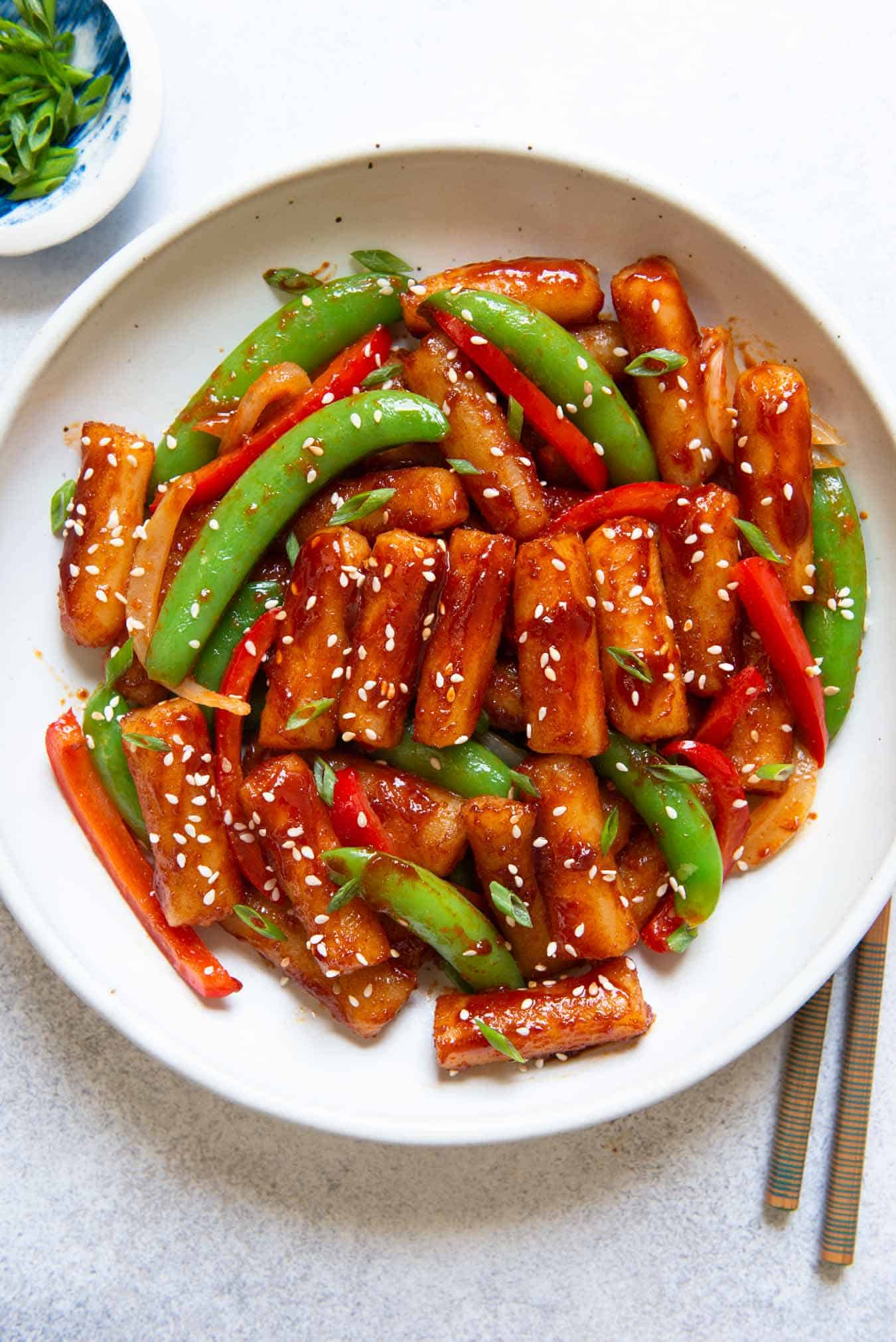 Stir Fried Spicy Rice Cake