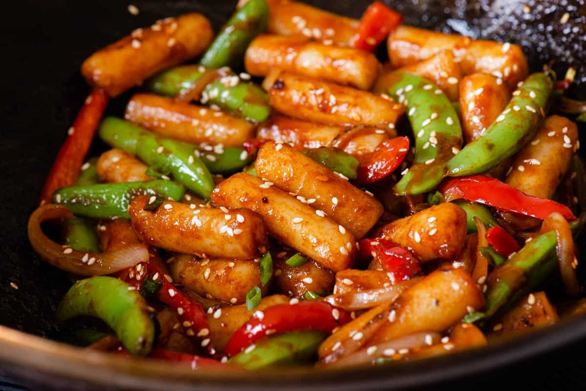 Stir Fried Spicy Rice Cake