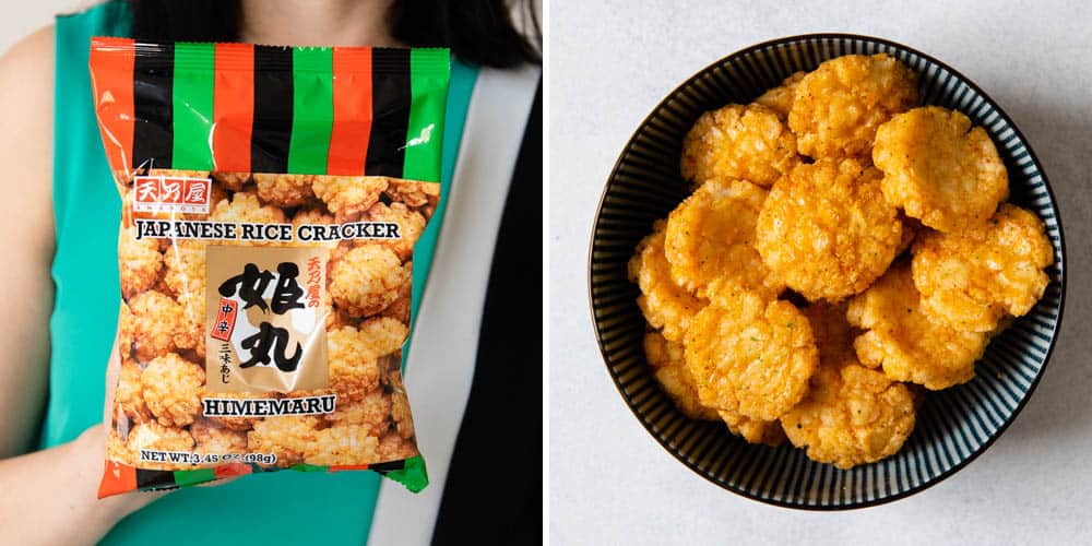 Chili Flavor Rice Cracker Snacks Healthy Crispy Japanese Rice