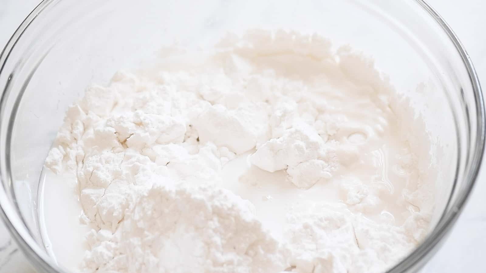 Tapioca flour and water