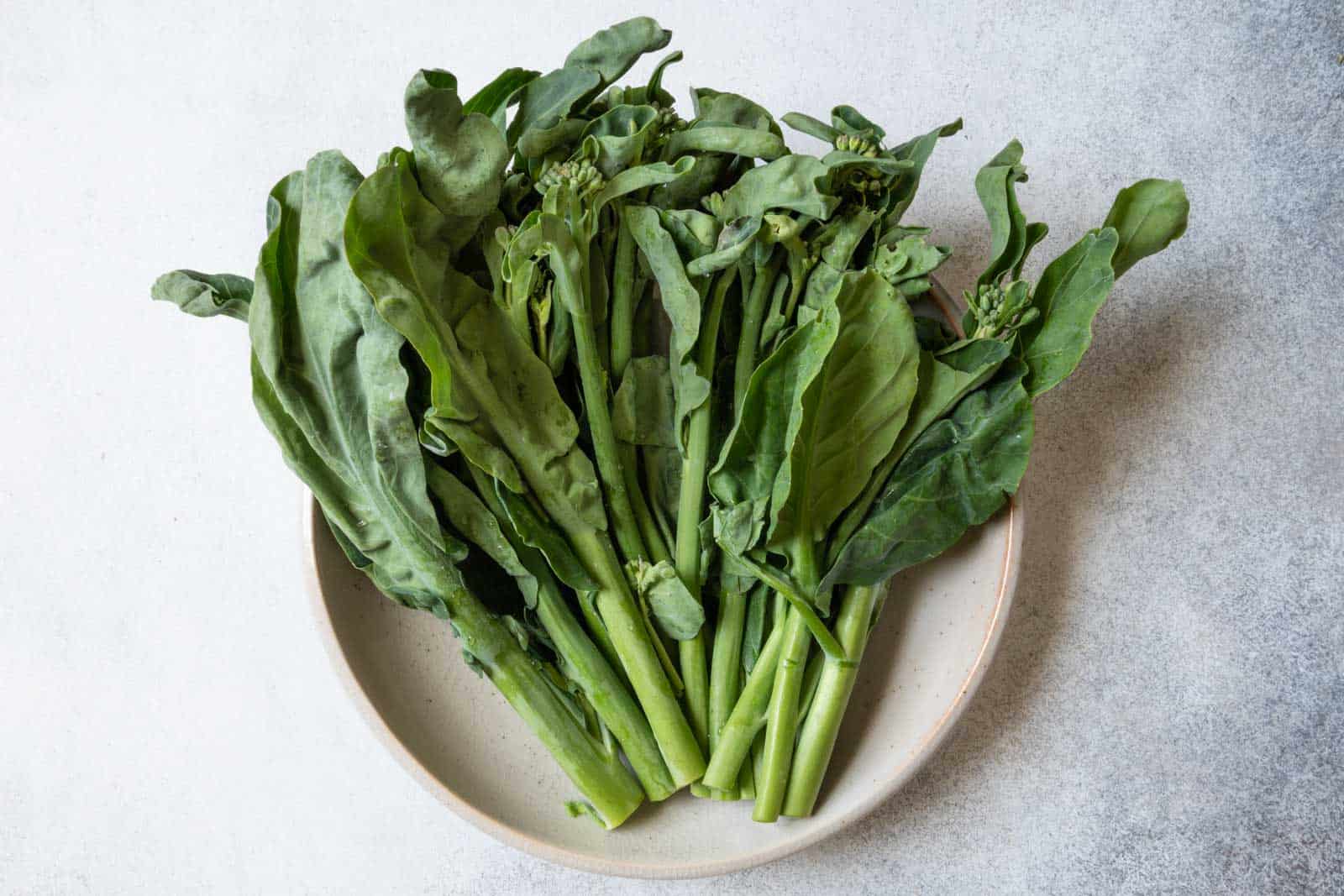 Gai lan in a bowl