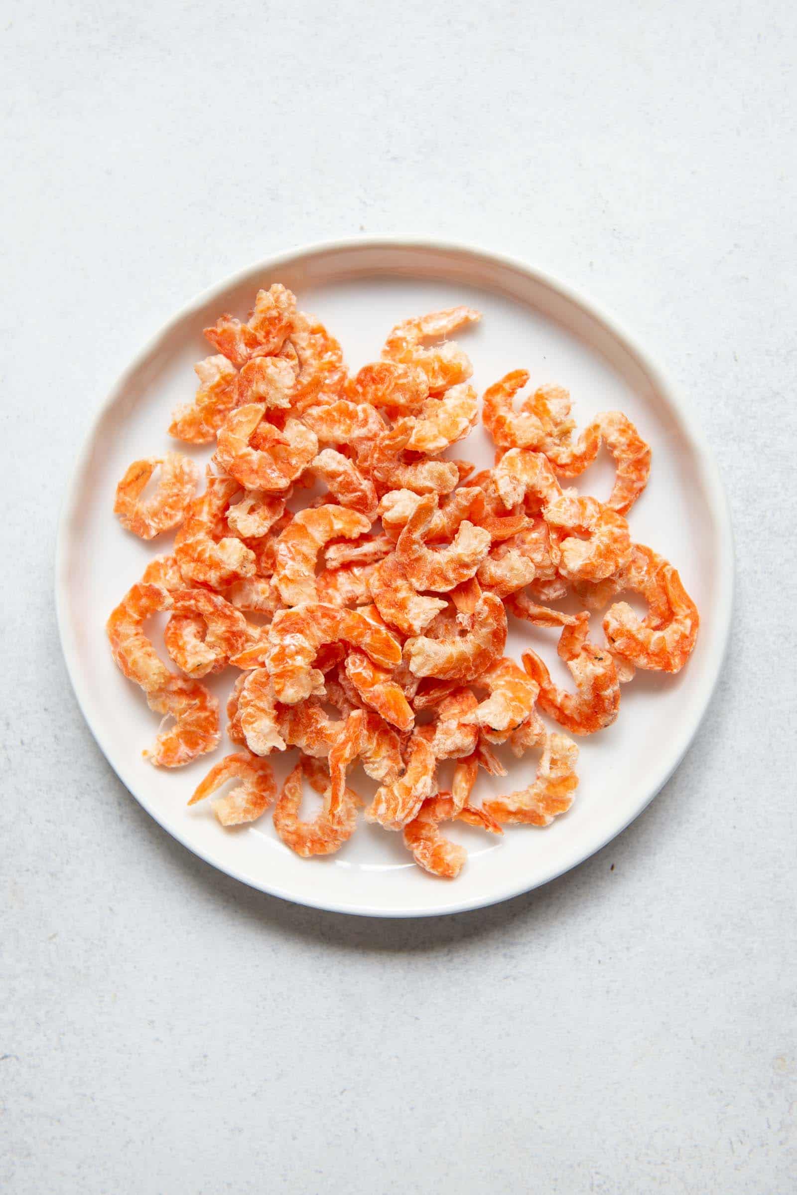 Dried Shrimp on a Plate
