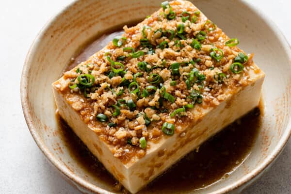 Cold Tofu with Tangy Soy Sauce