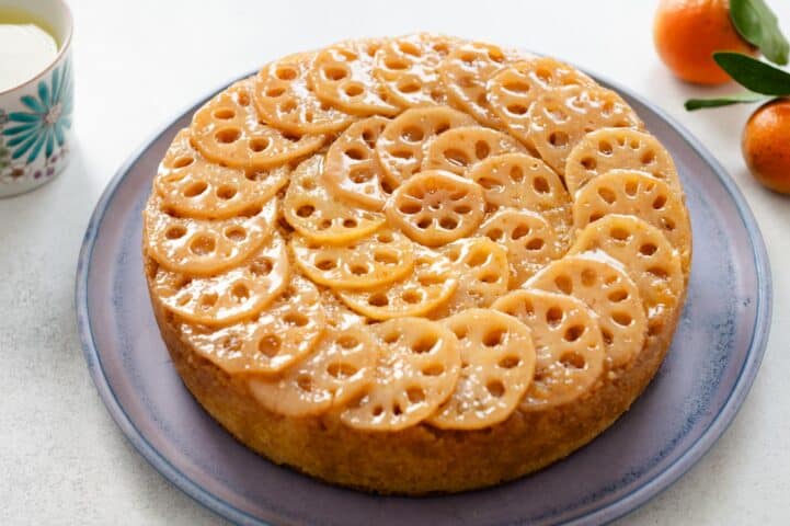 Lotus Root Upside Down Cake | Lisa Lin