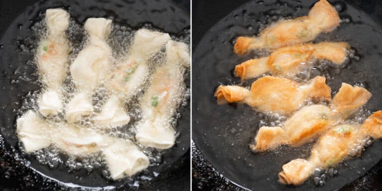 Frying Wontons