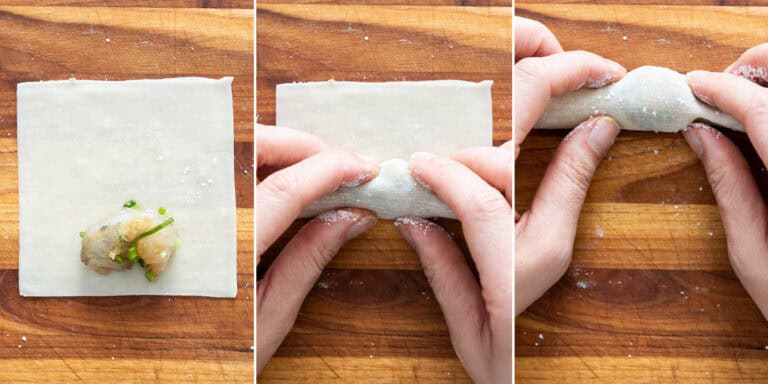 Wrapping Wontons