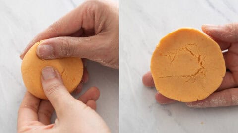 Second Step Wrapping Cakes