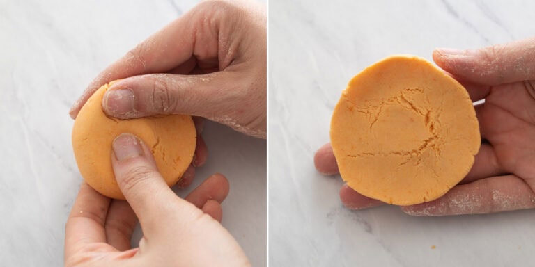Second Step Wrapping Cakes