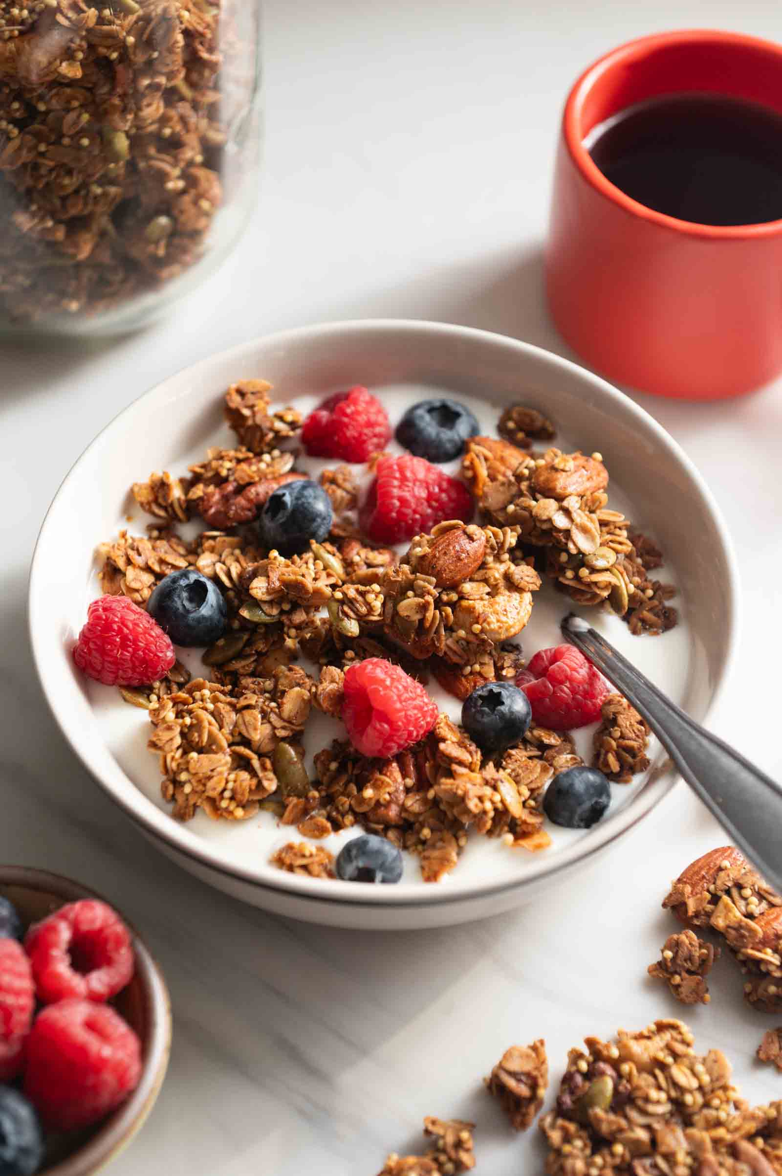 Crunchy Ginger Granola Clusters