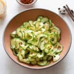 Asian Cucumber Salad with Miso Dressing